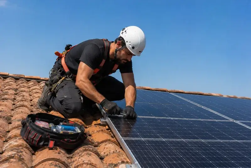 Maintenance et monitoring de panneaux solaires à Pancé